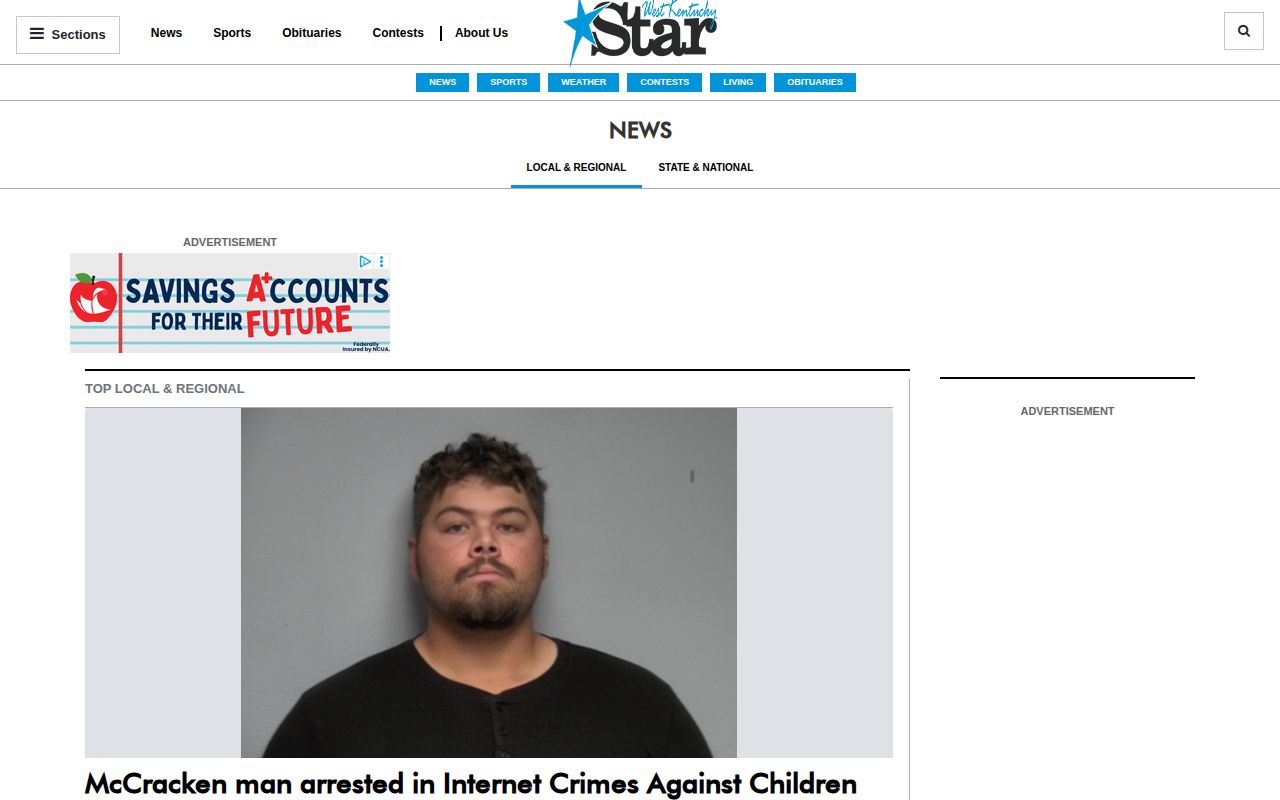 West Kentucky Star local news page covering Calloway incidents